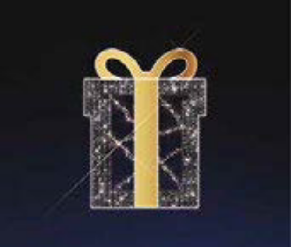 Present Led Sign 6.5ft 65w 2D LED Present – PrimeLights