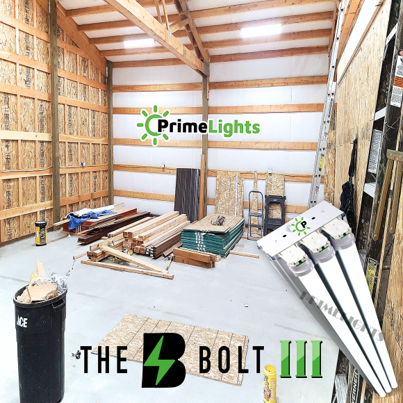 The BOLT – 3 Lamp LED Shop Light – 9,300 Lumens Frosted
