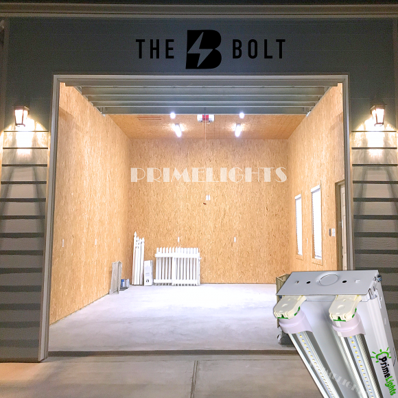 The BOLT – 2 Lamp LED Shop Light –  With 90 Minute Emergency Battery Backup