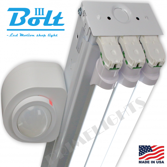 The BOLT – 3 Lamp LED Shop Light-Motion-Activated – 9,300 Lumens ...