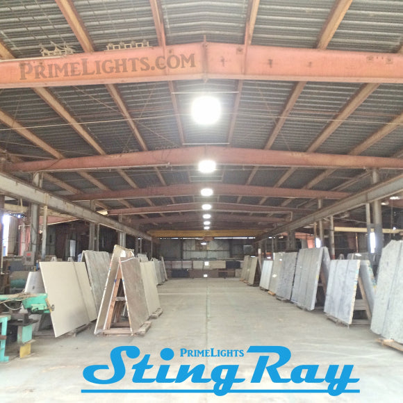 4ft. LED 6 Lamp T8 STINGRAY® 6XL Highbay Fixture 108W Frosted/Clear W/ Wire Guard 19,440 Lumens