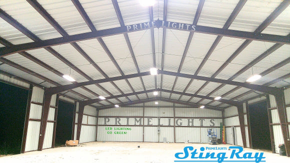 4ft. LED 6 Lamp T8 STINGRAY® 6XL Highbay Fixture 108W Frosted/Clear W/ Wire Guard 19,440 Lumens