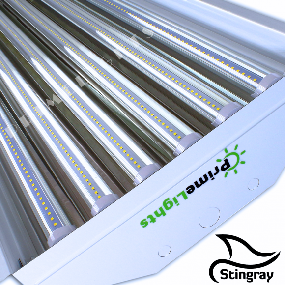 6 Lamp LED STINGRAY 6 T8 Highbay Fixture 108 Watt PrimeLights