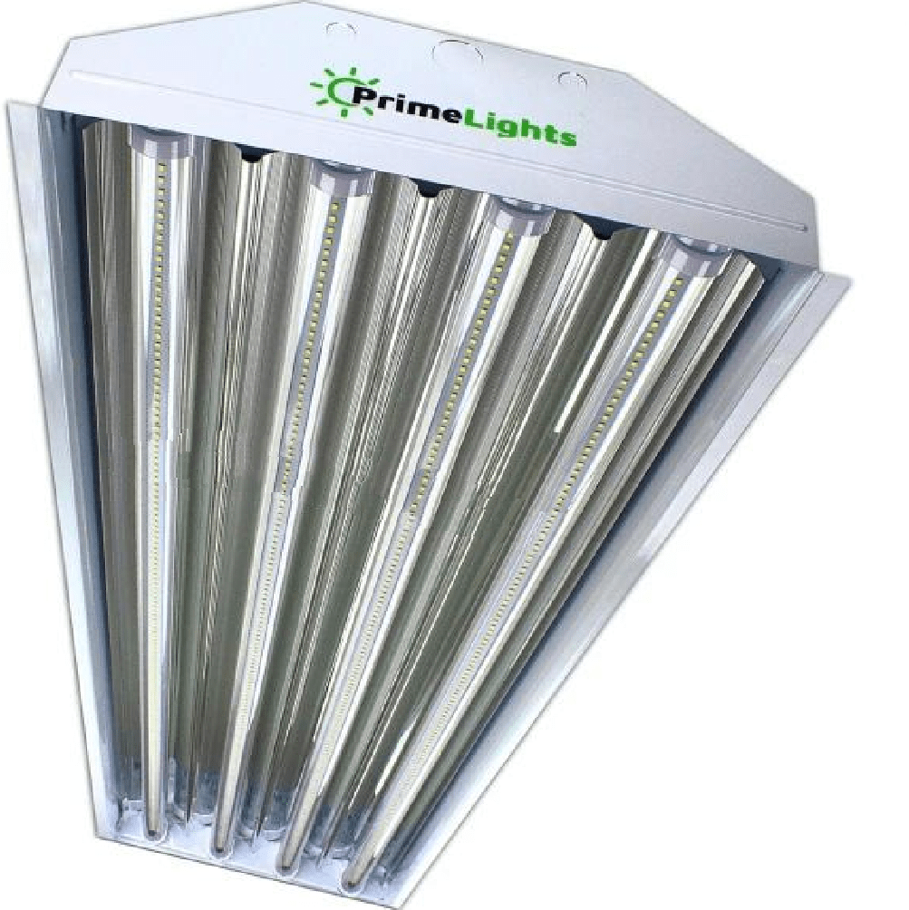 PrimeLights 4 Bulb / Lamp T8 LED High Bay Utility Shop Garage Warehouse Light Fixture 11,400 Lumens, 120-277V