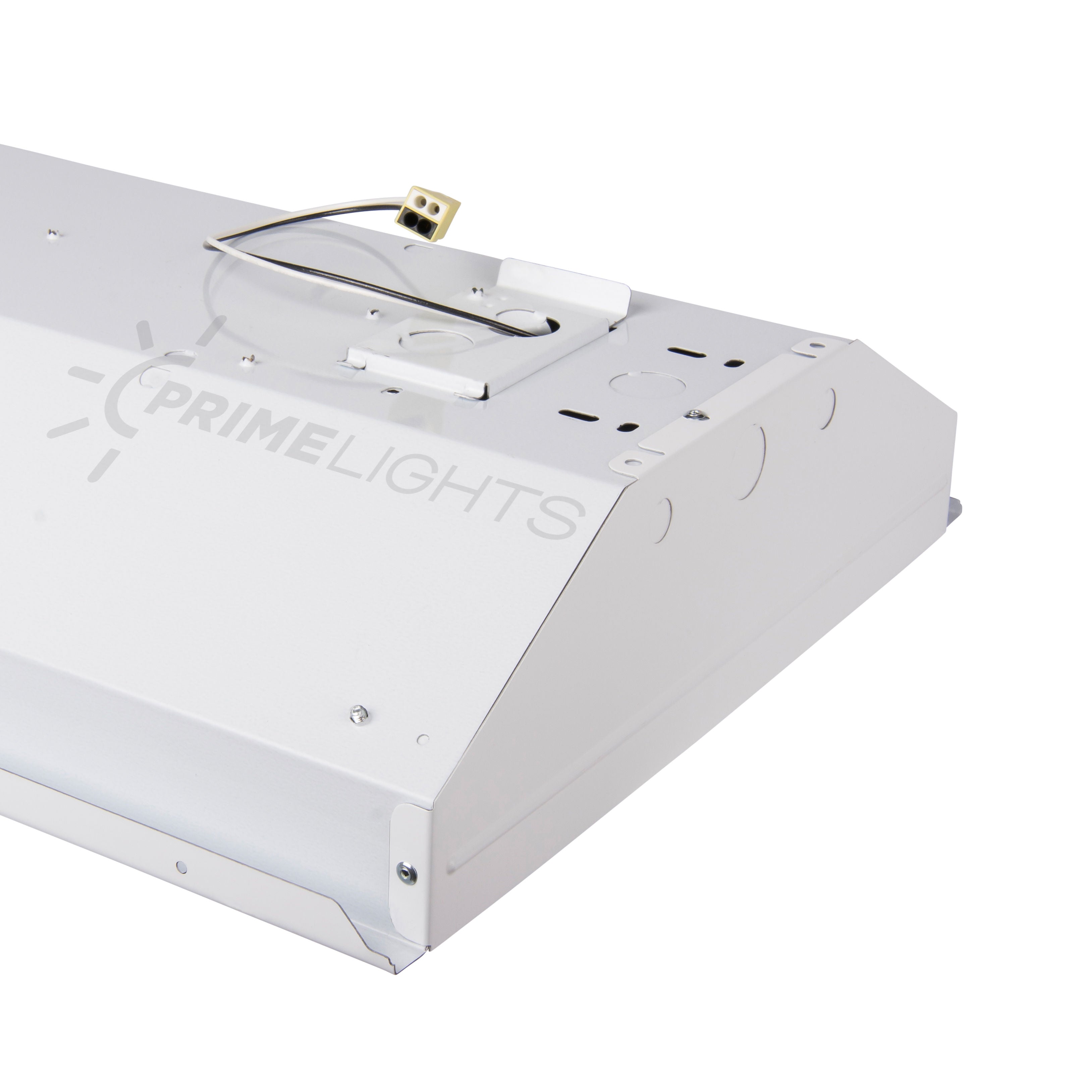 4ft. LED 4 Lamp T8 STINGRAY® 4XL Highbay Light With 90 Minute Emergency Battery Backup & Wire Guard 72W 12,960 Lumens