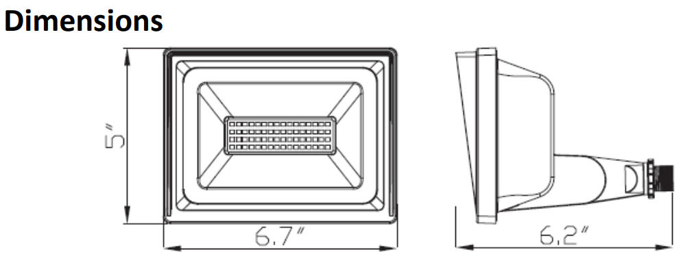 Howard 38W FLL38-120 Series LED Floodlight